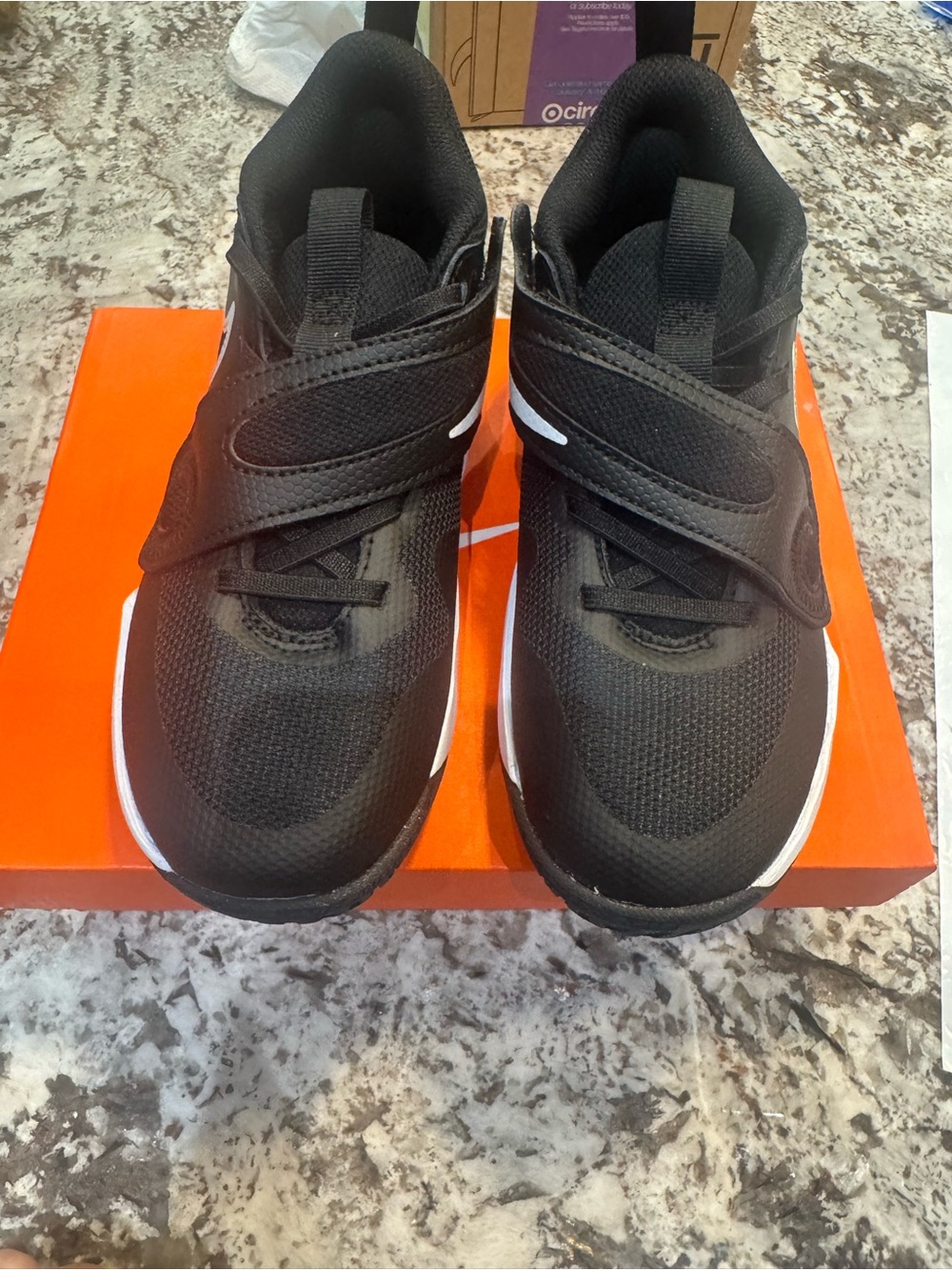 Nike Black Athletic Sneakers with White Accents